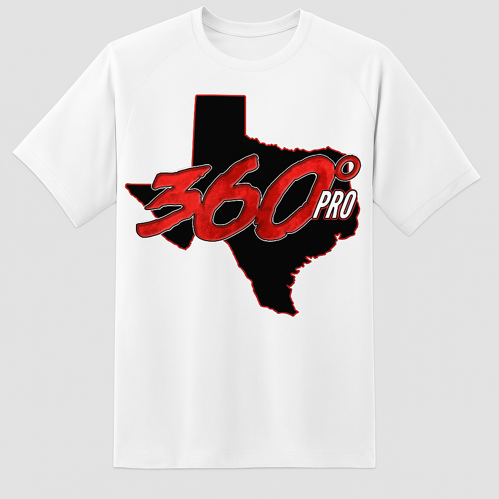 360 Pro Wrestling Shirt ( Red Logo)