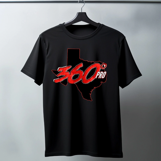 360 Pro Wrestling Shirt ( Red Logo)